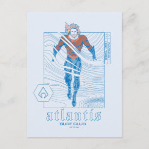 Aquaman - Atlantis Surf Club Postcard