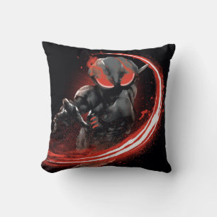 Aquaman Black Manta Red Swipe Graphic Cushion