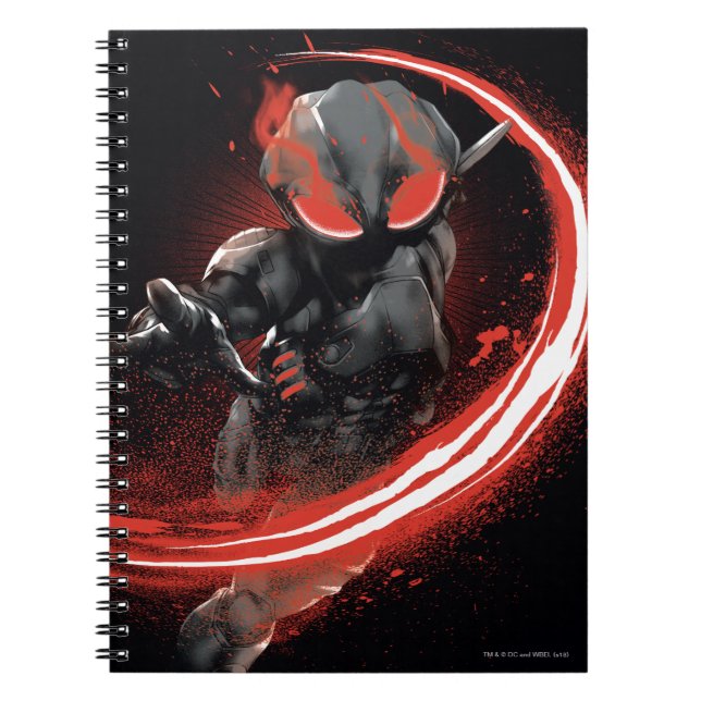 Aquaman | Black Manta Red Swipe Graphic Notebook (Front)