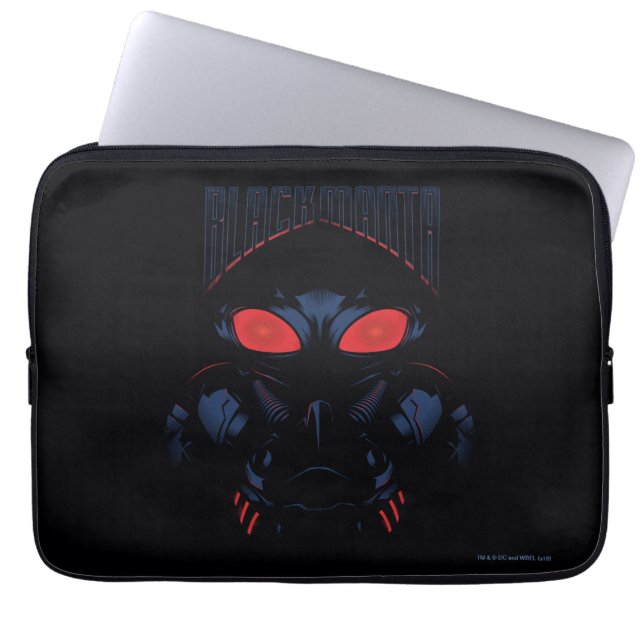 Aquaman | Black Manta Shadowy Graphic Laptop Sleeve (Front)