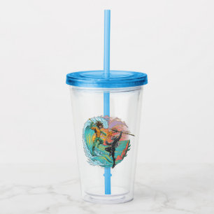 Aquaman & Black Manta Tidal Wave Acrylic Tumbler