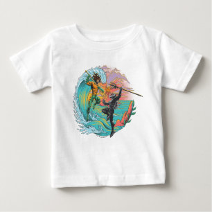 Aquaman & Black Manta Tidal Wave Baby T-Shirt