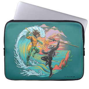 Aquaman & Black Manta Tidal Wave Laptop Sleeve