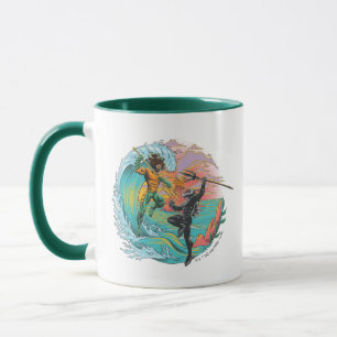 Aquaman & Black Manta Tidal Wave Mug