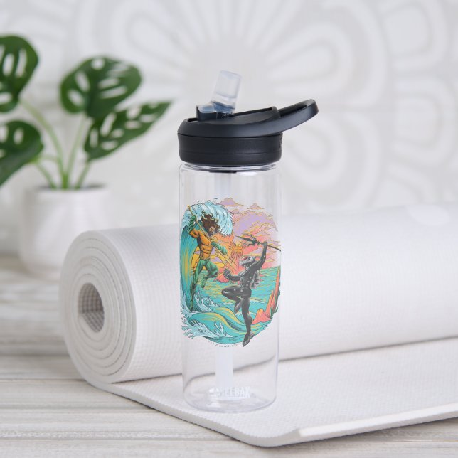 Aquaman & Black Manta Tidal Wave Water Bottle (Yoga)