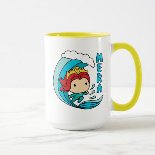 Aquaman   Chibi Mera Riding Wave Graphic Mug