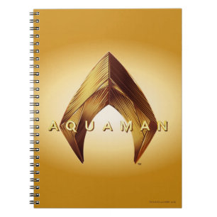 Aquaman Golden Aquaman Logo Notebook