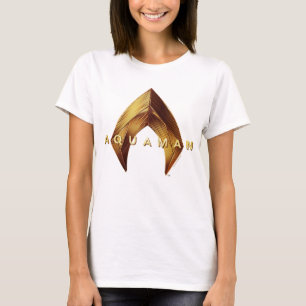 Aquaman   Golden Aquaman Logo T-Shirt