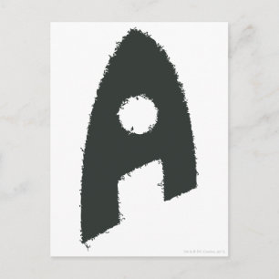 Aquaman Grunge 'A' Postcard