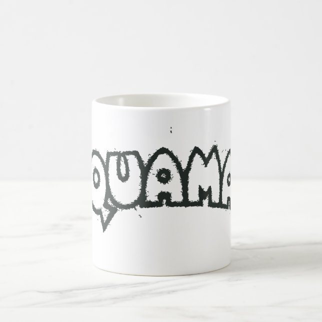 Aquaman Grunge Black Logo 2 Coffee Mug (Center)