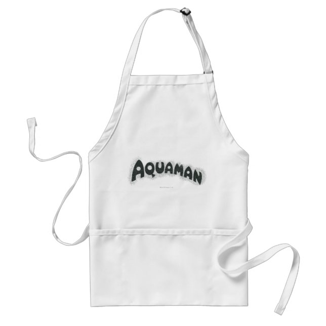 Aquaman Grunge Black Logo Standard Apron (Front)