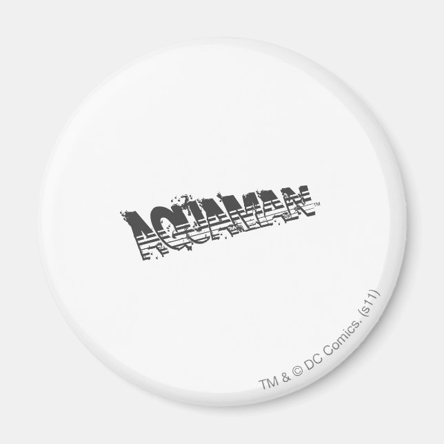 Aquaman Grunge Stripe Logo Magnet (Front)