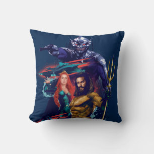 Aquaman   King Orm Versus Mera & Aquaman Cushion
