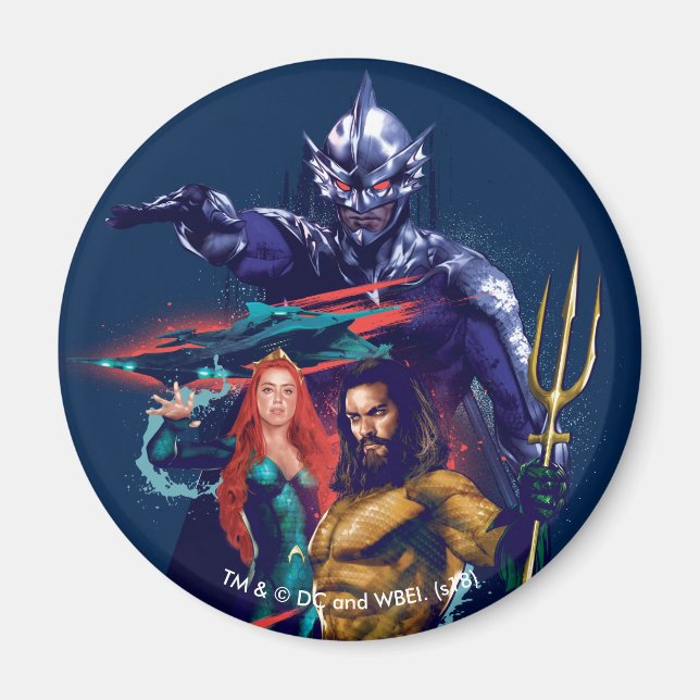 Aquaman | King Orm Versus Mera & Aquaman Magnet (Front)
