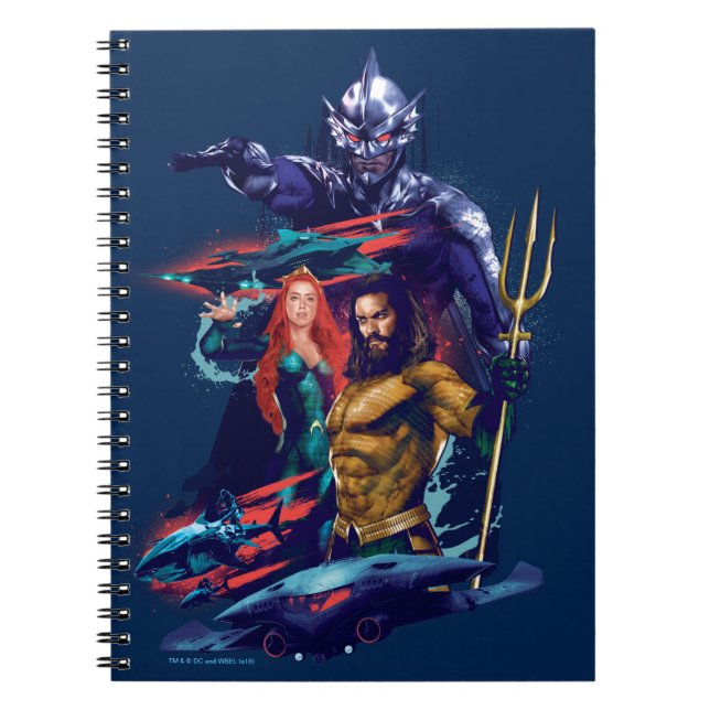 Aquaman | King Orm Versus Mera & Aquaman Notebook (Front)