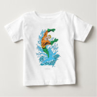 Aquaman Leaps in Wave