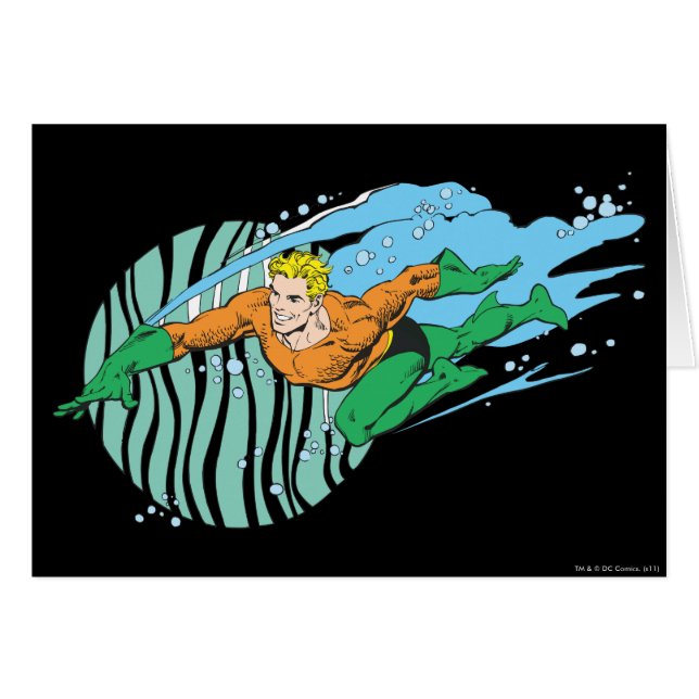 Aquaman Leaps Left (Front Horizontal)