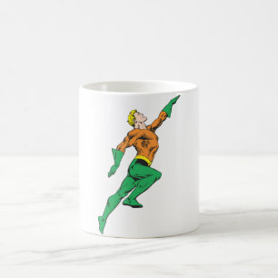 Aquaman Leaps Up Coffee Mug
