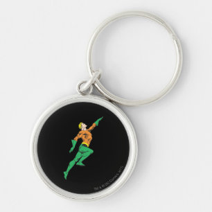 Aquaman Leaps Up Key Ring