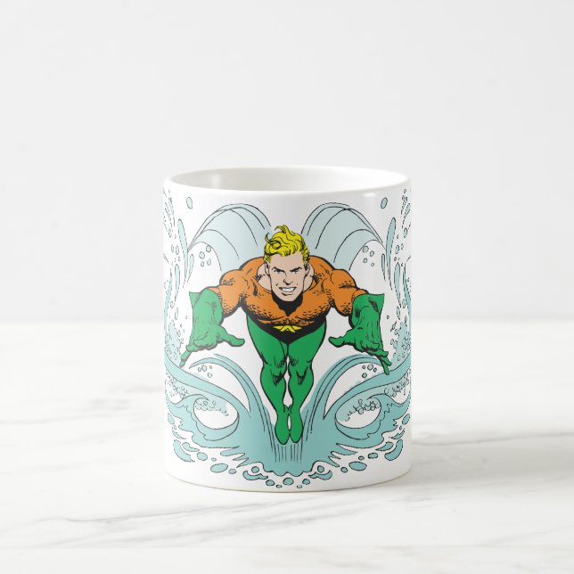 Aquaman Lunging Forward Coffee Mug (Center)