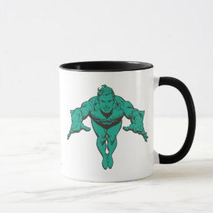 Aquaman Lunging Forward - Teal Mug