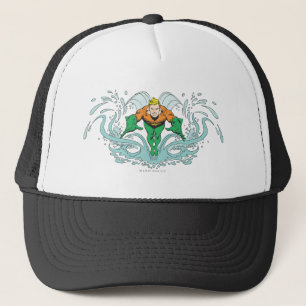 Aquaman Lunging Forward Trucker Hat