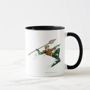 Aquaman Lunging with Spear Mug