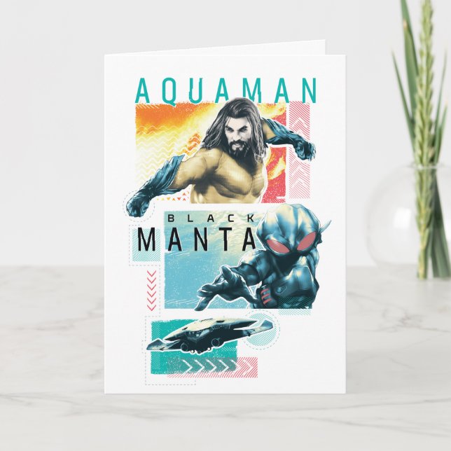 Aquaman | Modernist Aquaman & Black Manta Graphic Card (Front)