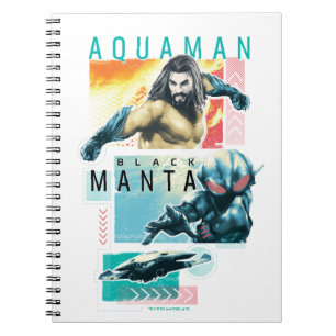 Aquaman   Modernist Aquaman & Black Manta Graphic Notebook