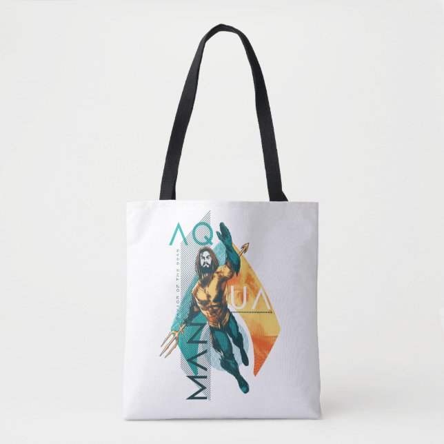 Aquaman | Modernist Aquaman Collage Tote Bag (Front)