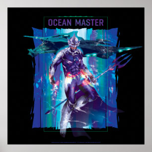 Aquaman Ocean Master King Orm Refracted Graphic Poster