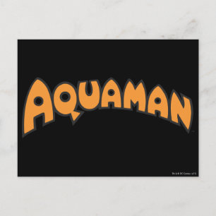 Aquaman Orange Logo Postcard