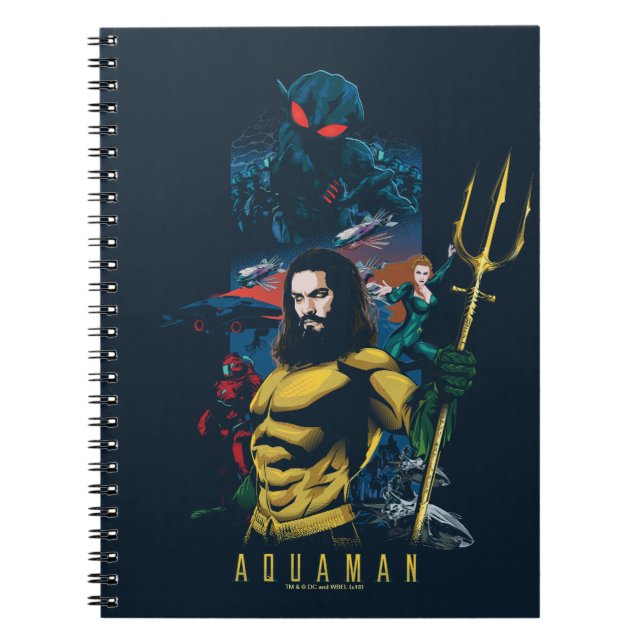 Aquaman | Orin, Mera, and Black Manta Graphic Notebook (Front)
