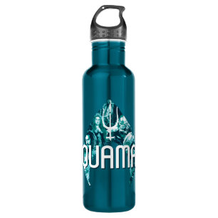 Aquaman Orin, Mera, Orm & Black Manta In Symbol 710 Ml Water Bottle
