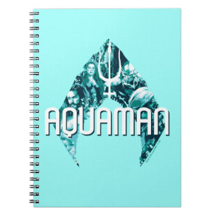 Aquaman Orin, Mera, Orm & Black Manta In Symbol Notebook