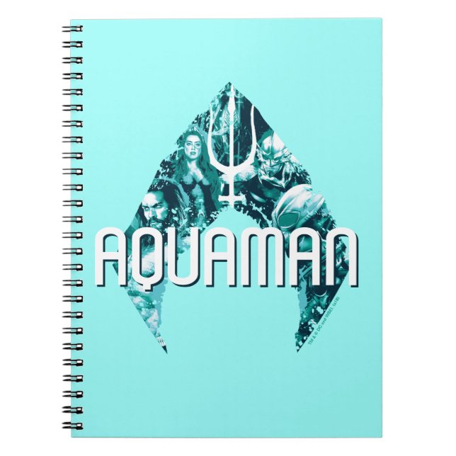 Aquaman | Orin, Mera, Orm & Black Manta In Symbol Notebook (Front)