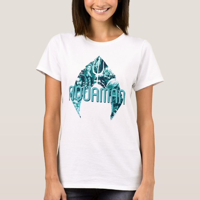 Aquaman | Orin, Mera, Orm & Black Manta In Symbol T-Shirt (Front)