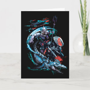 Aquaman   Orm, Black Manta, Tylosaur, & Ships Card