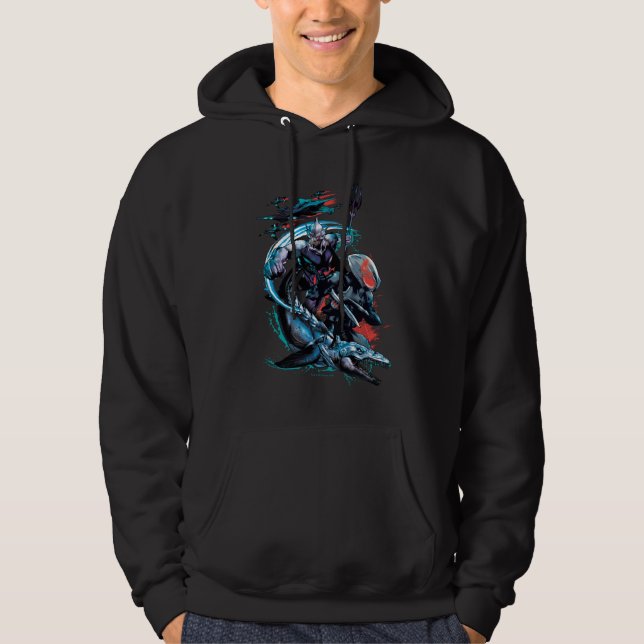 Aquaman | Orm, Black Manta, Tylosaur, & Ships Hoodie (Front)