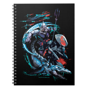 Aquaman Orm, Black Manta, Tylosaur, & Ships Notebook