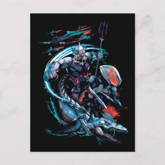 Aquaman | Orm, Black Manta, Tylosaur, & Ships Postcard