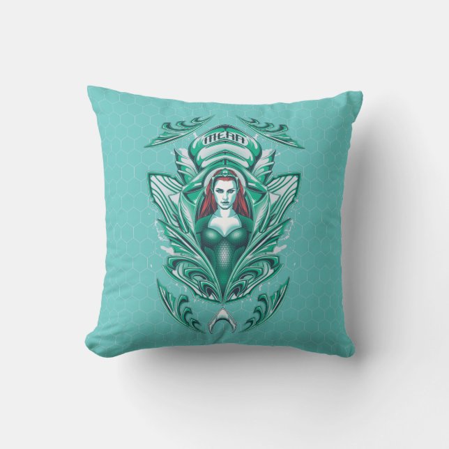 Aquaman | Ornate Mera Graphic Cushion (Front)
