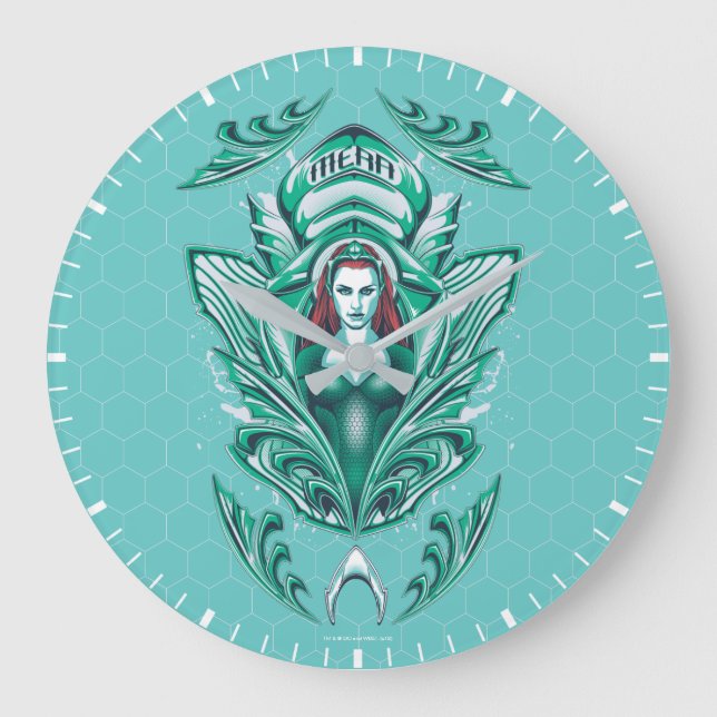 Aquaman | Ornate Mera Graphic Large Clock (Front)