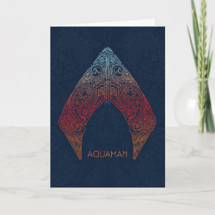 Aquaman   Paisley Aquaman Logo Card