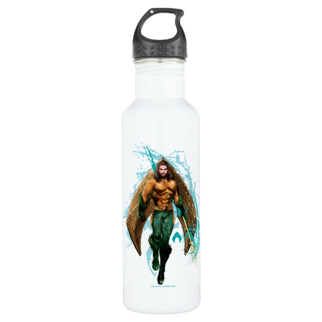 Aquaman | Prince Orin With Aquaman Logo 710 Ml Water Bottle (Front)