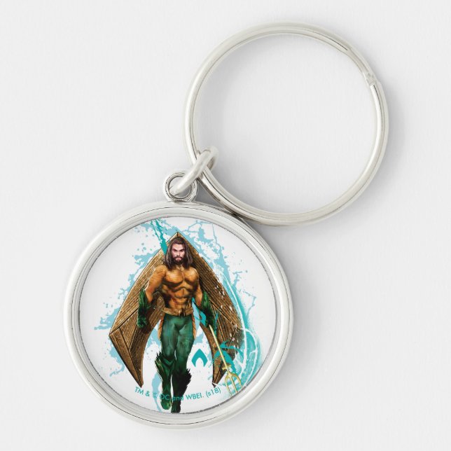 Aquaman | Prince Orin With Aquaman Logo Key Ring (Front)
