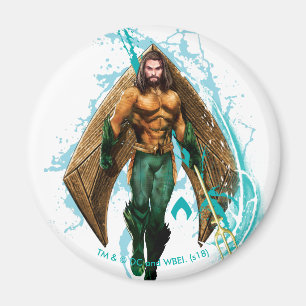 Aquaman Prince Orin With Aquaman Logo Magnet