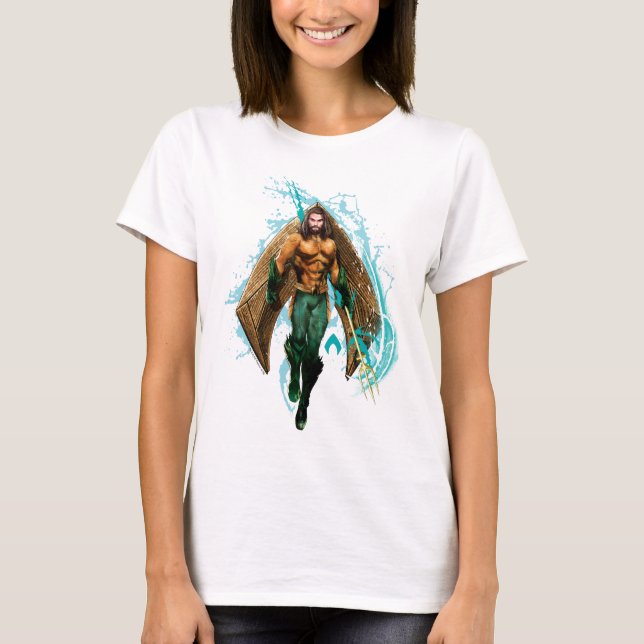 Aquaman | Prince Orin With Aquaman Logo T-Shirt (Front)