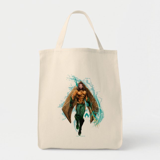 Aquaman | Prince Orin With Aquaman Logo Tote Bag (Front)