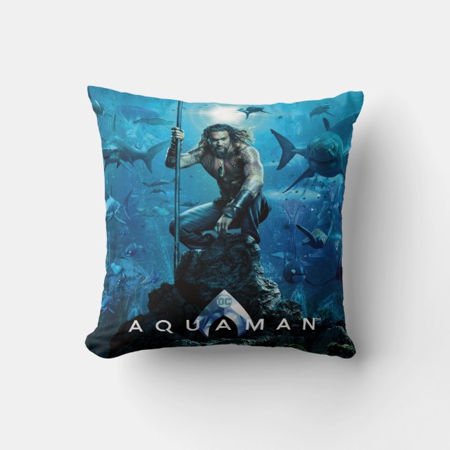 Aquaman | Prince Orin With Aquatic Animals Cushion (Front)